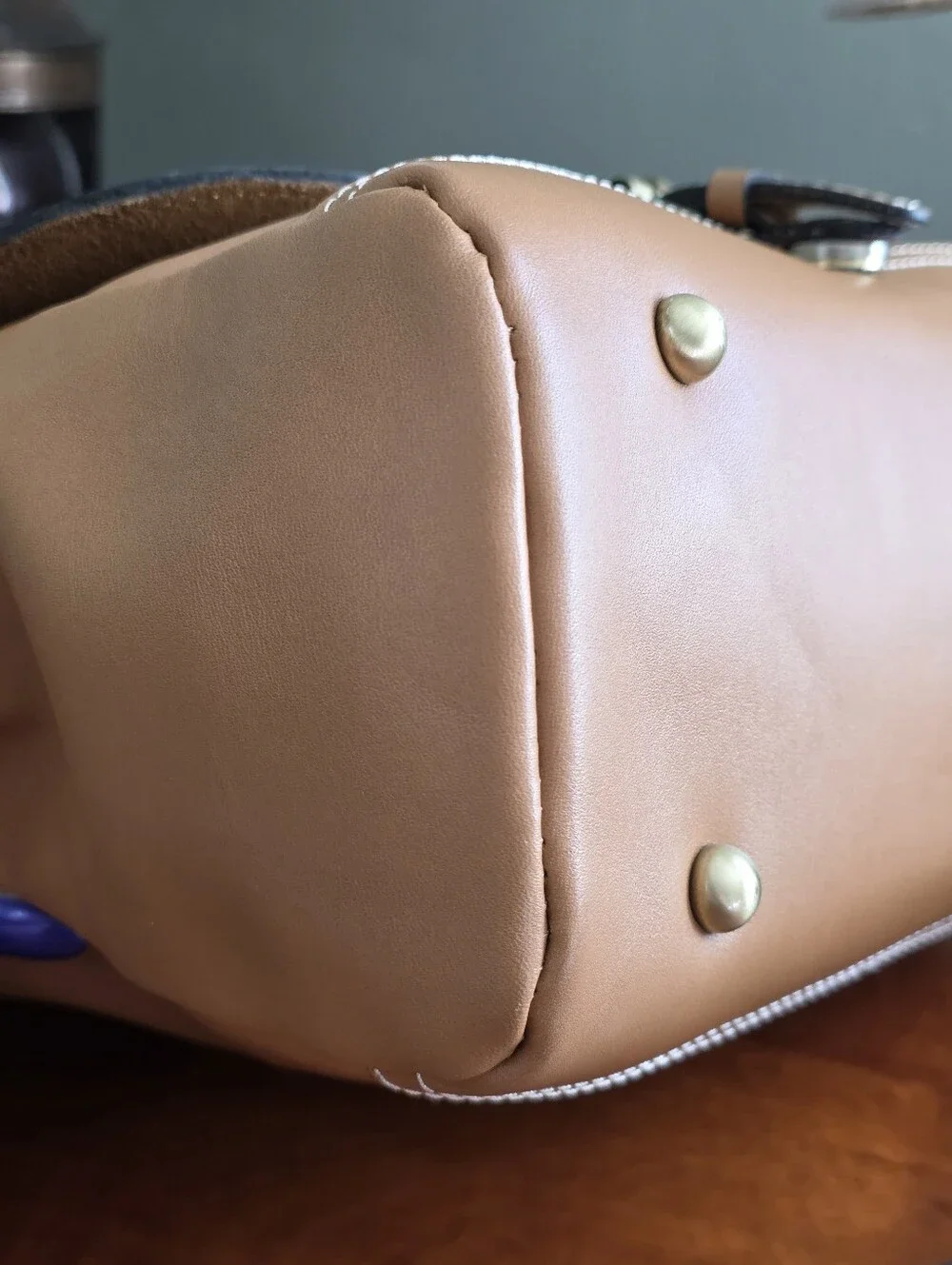 Patricia Nash Serranova Top Handle Crossbody Satchel Tan Leather Bag